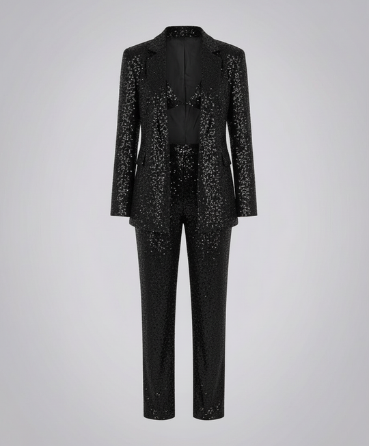 Glitzer Glamour Set Damen | Heidi-Mode