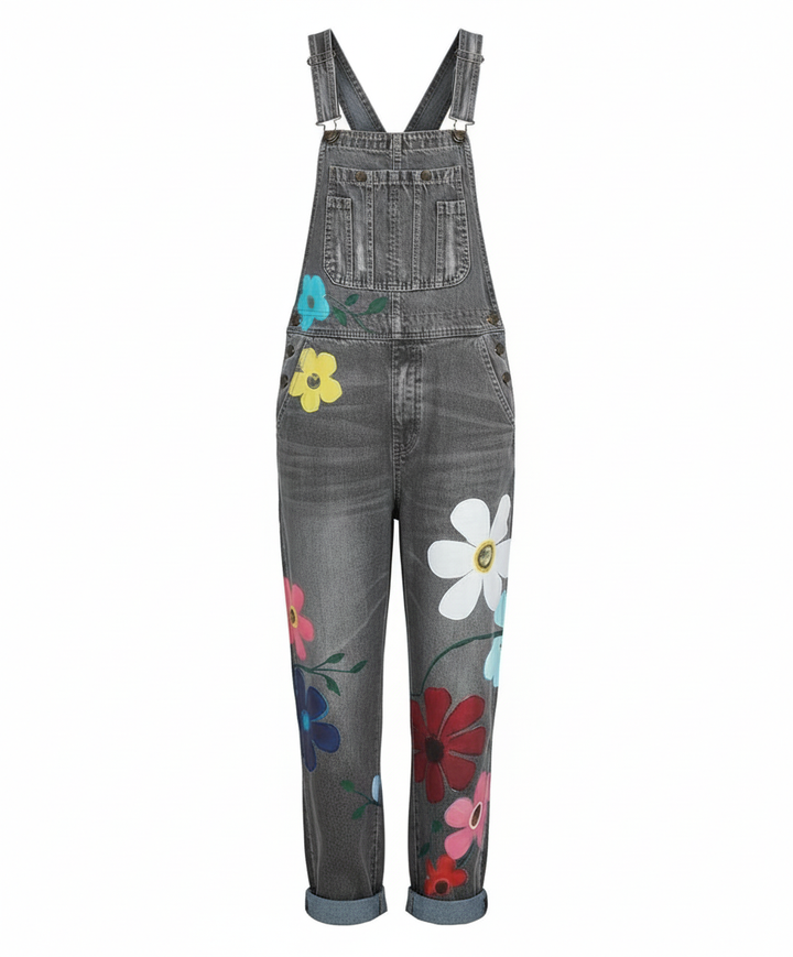 Ärmelloser Denim-Overall Damen