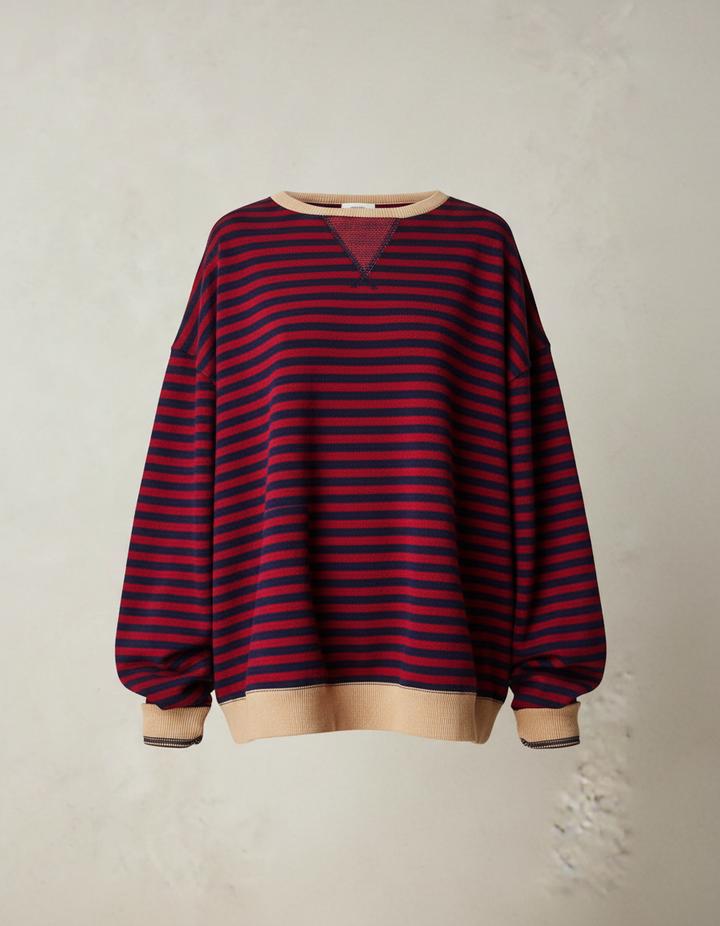 Gestreifter Oversized Pullover Damen
