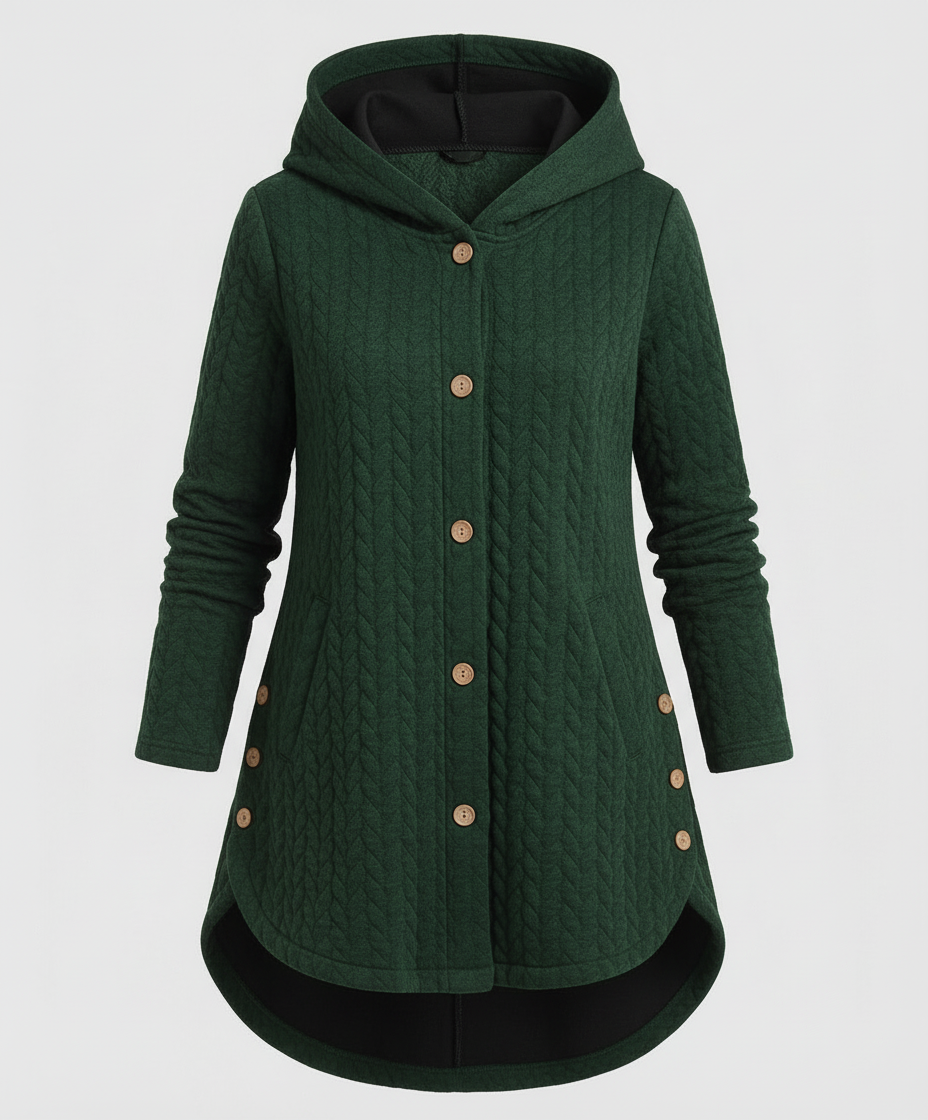 Warme Winterjacke Rotwein Damen