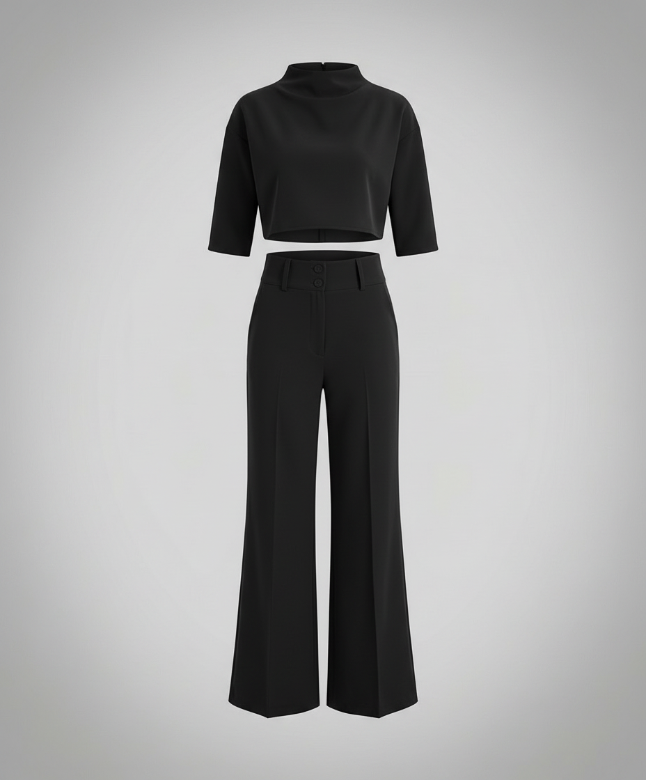 Tailliertes Herbst Hosenset Damen
