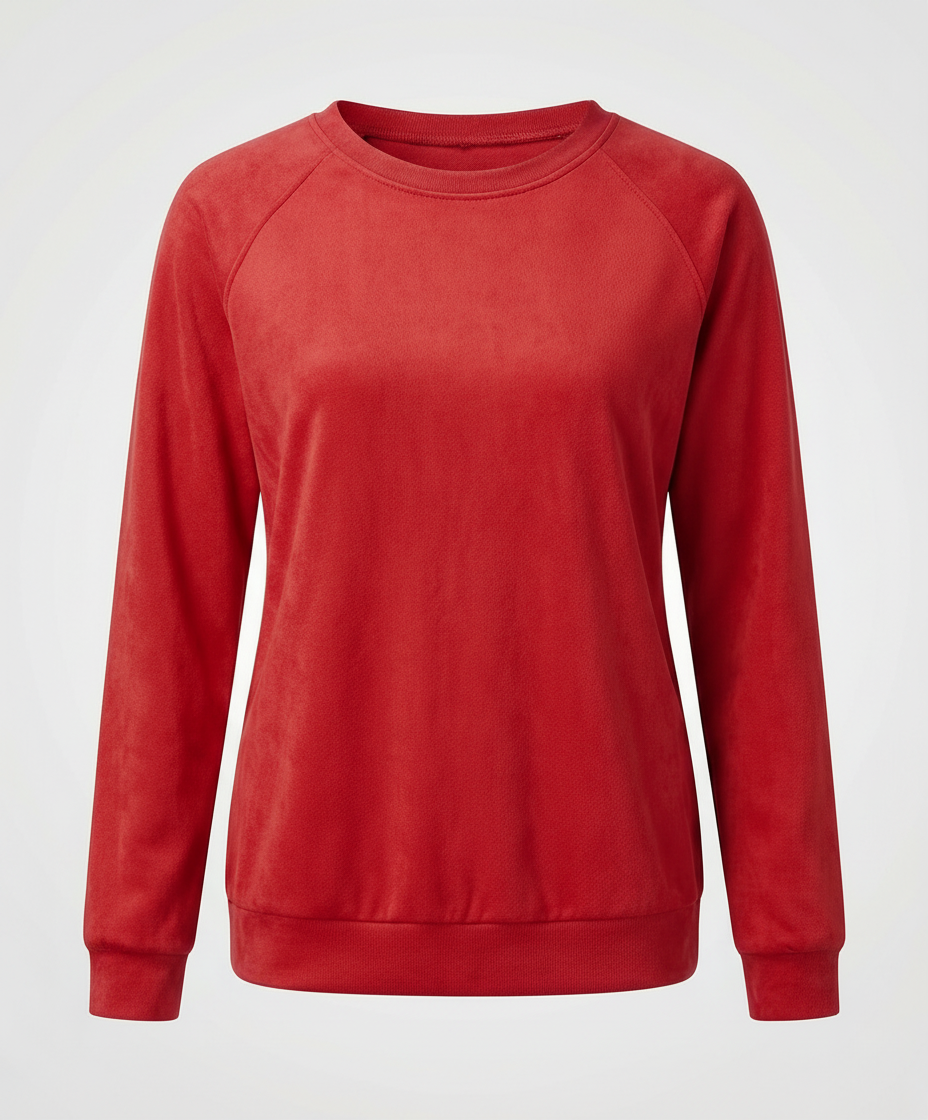 Bequemes Rundhals Sweatshirt Damen