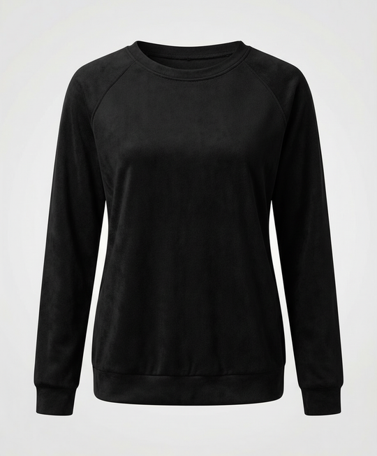 Bequemes Rundhals Sweatshirt Damen