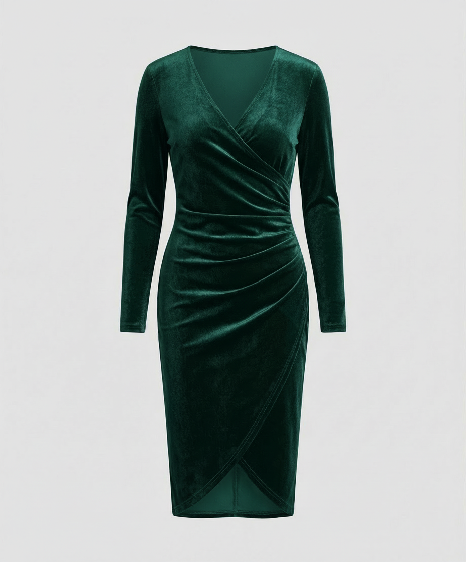 Elegantes Damen Samtkleid