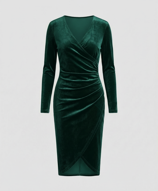 Elegantes Damen Samtkleid