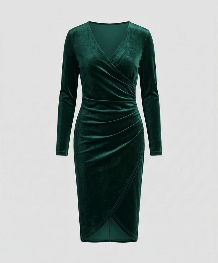Elegantes Damen Samtkleid