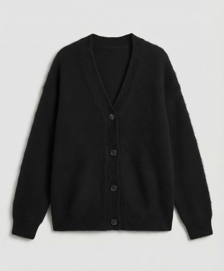 Kuschelige Mohair Strickjacke Damen