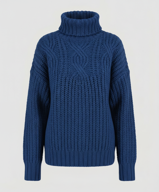 Bequemer Rollkragenpullover Damen