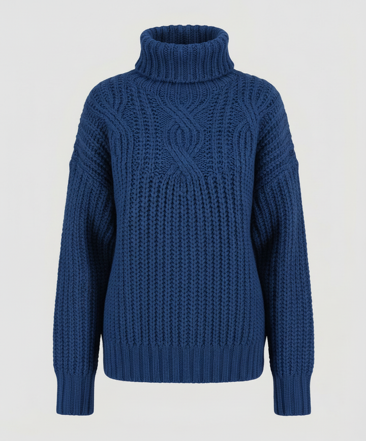 Bequemer Rollkragenpullover Damen