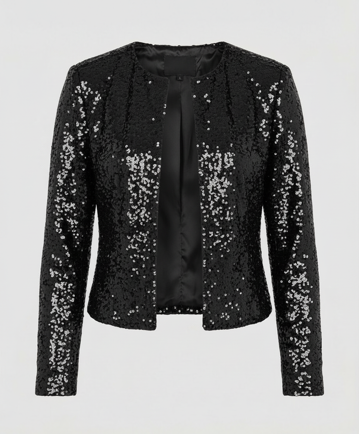 Elegante Glitzerjacke Damen Abend