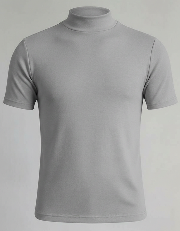 Rollkragen Slim Fit Herrenhemd