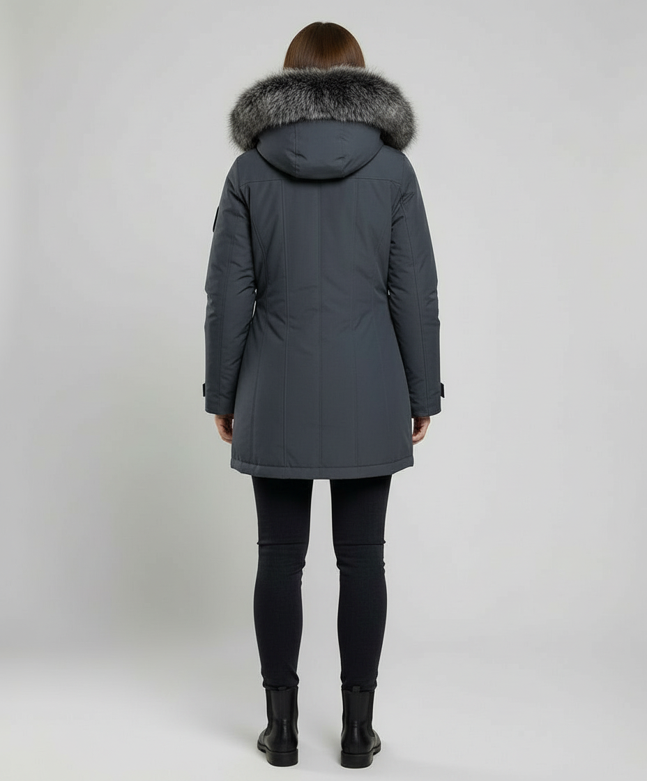 Warmer Winterparka Damen Kapuze | Nord Taschen