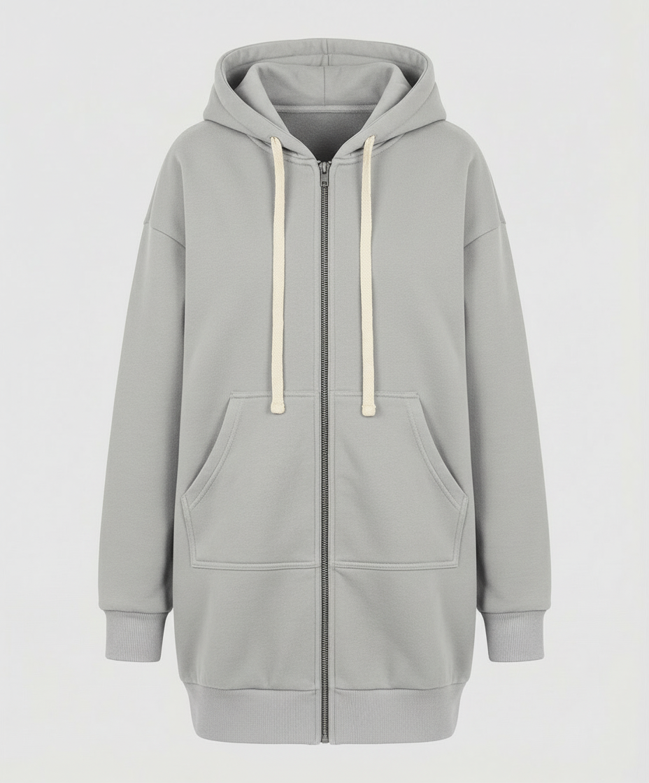 Nord Taschen | Zip-Up Hoodie knielang