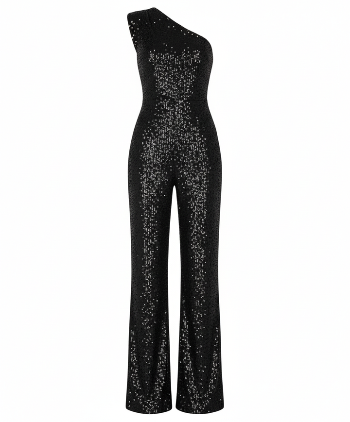 Moderner Pailletten Jumpsuit Damen