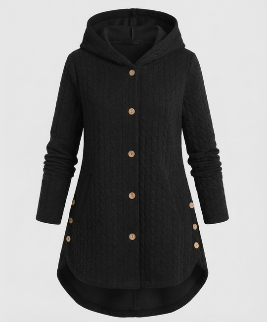 Warme Winterjacke Rotwein Damen