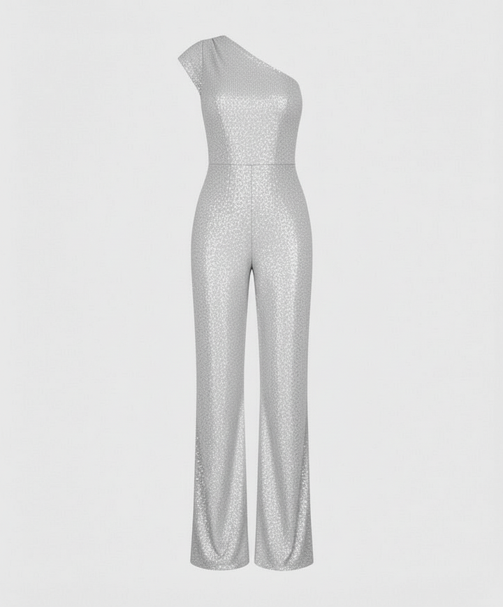 Moderner Pailletten Jumpsuit Damen