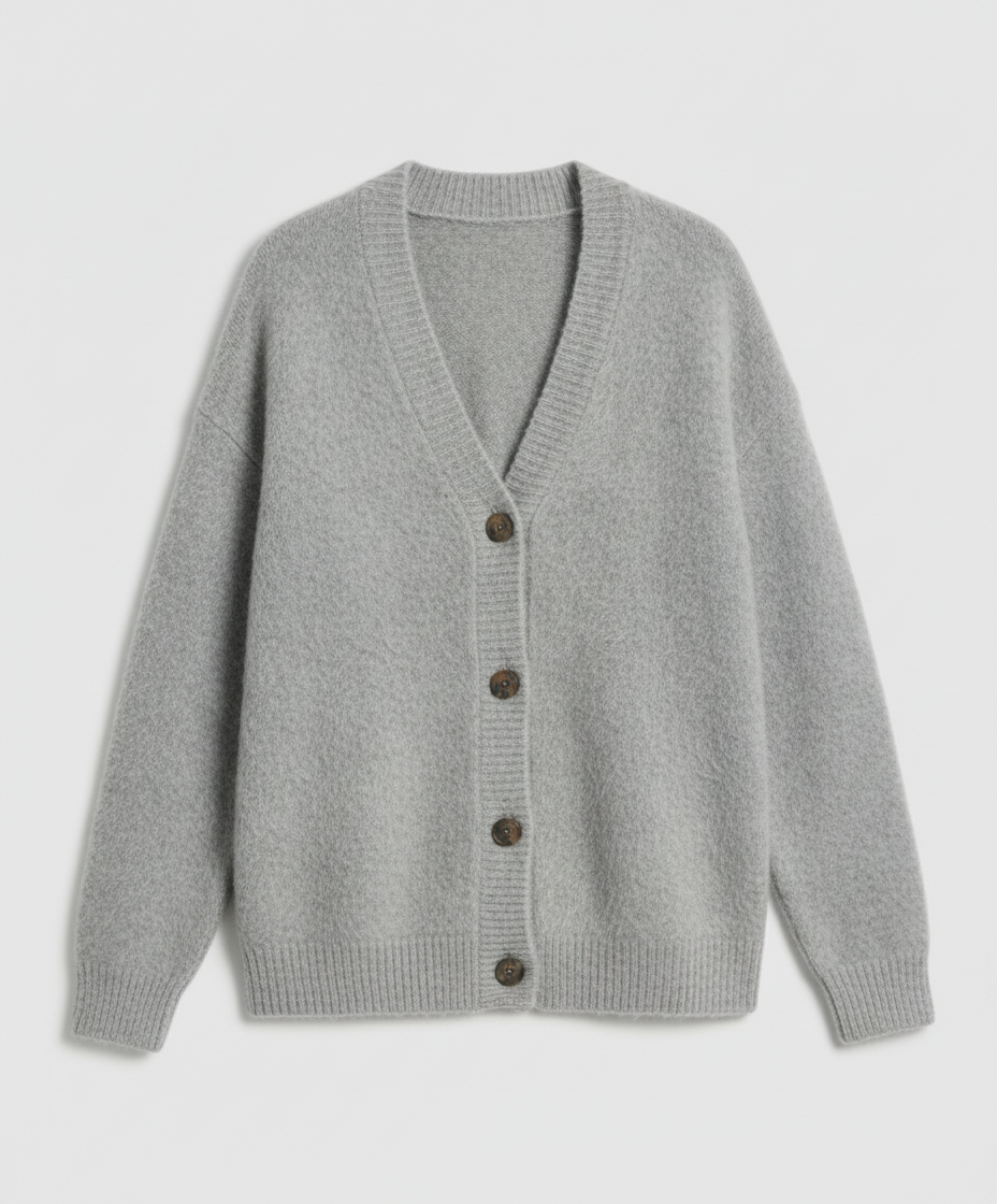 Kuschelige Mohair Strickjacke Damen