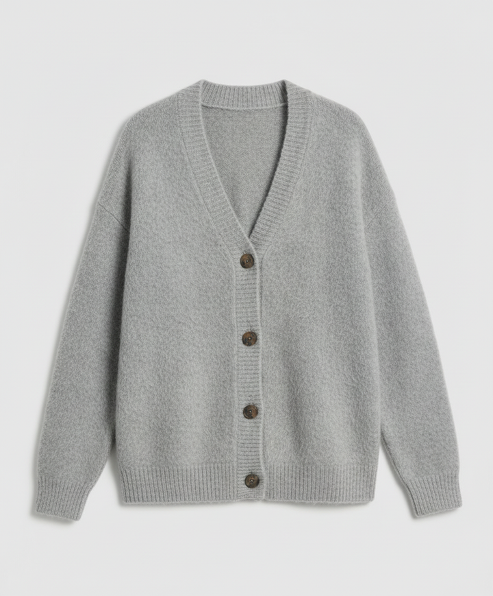 Kuschelige Mohair Strickjacke Damen