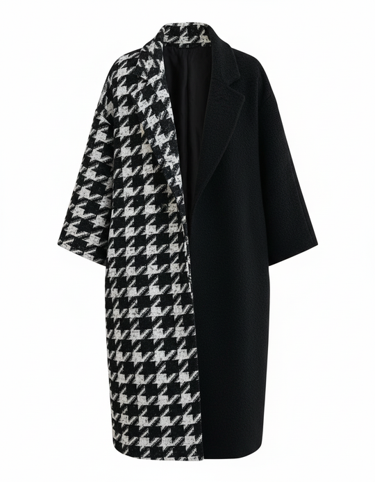 Eleganter Langer Wollmantel Damen