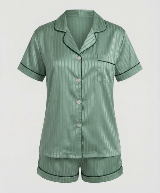 Satin Komfort Pyjama Set Damen