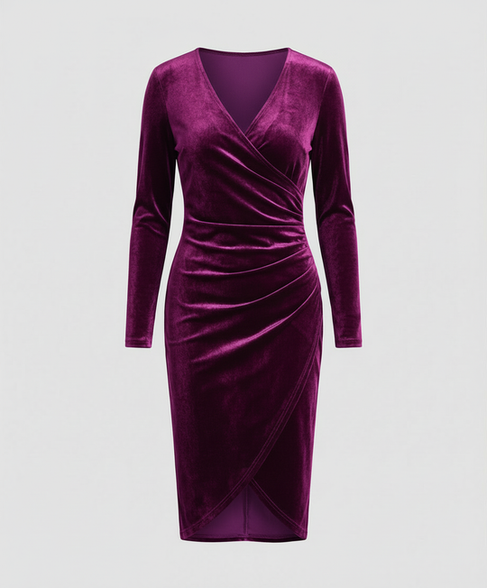 Elegantes Damen Samtkleid