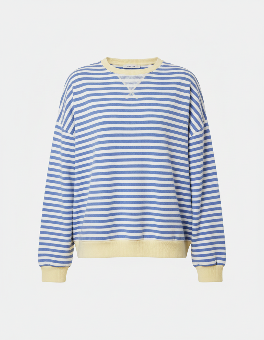 Gestreifter Oversized Pullover Damen