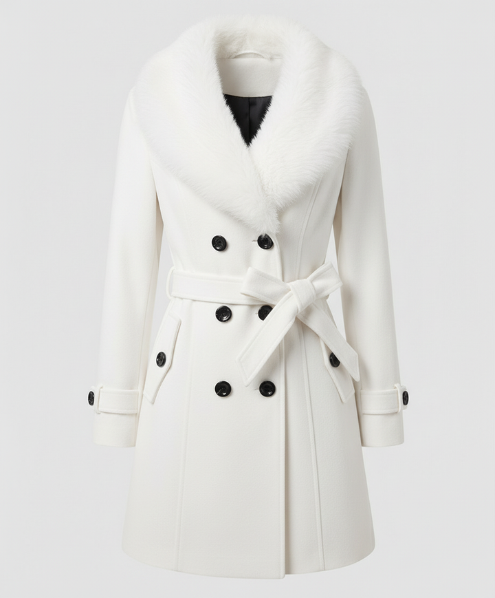 Luxuriöser Eleganter Pelzmantel Damen