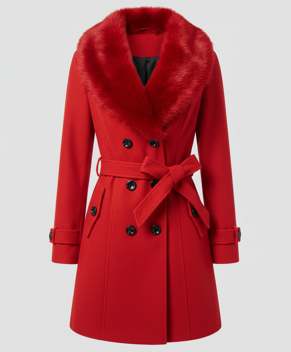Luxuriöser Eleganter Pelzmantel Damen | Heidi-Mode