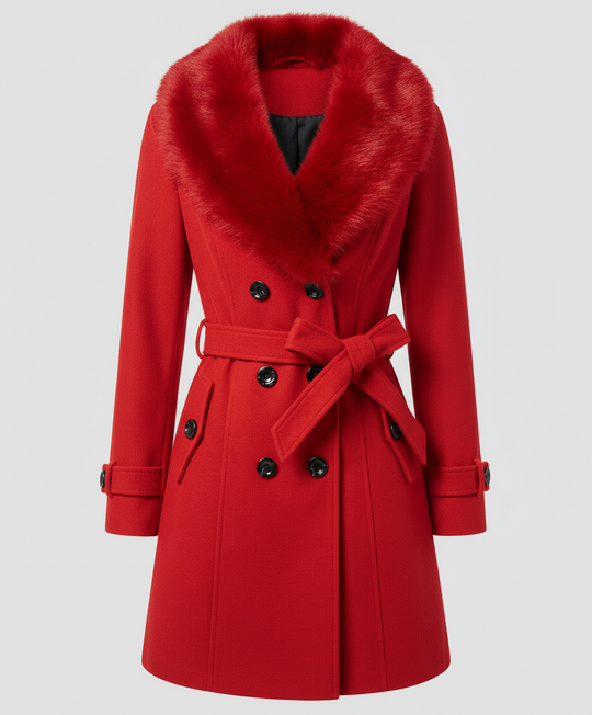 Luxuriöser Eleganter Pelzmantel Damen | Heidi-Mode