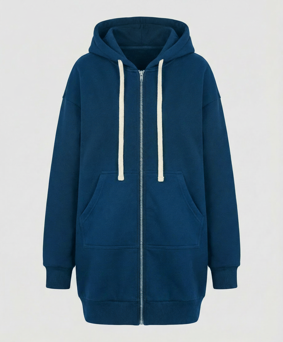 Nord Taschen | Zip-Up Hoodie knielang