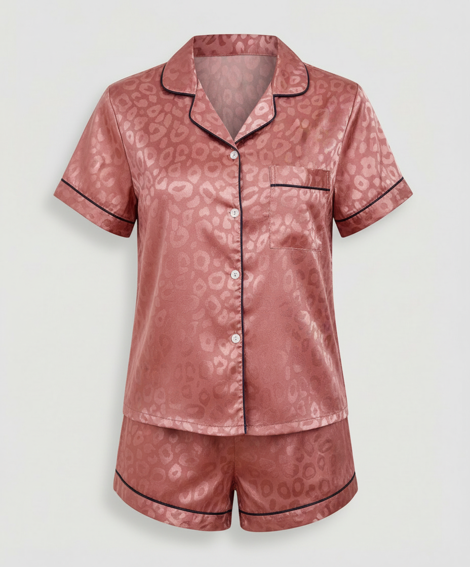 Satin Komfort Pyjama Set Damen