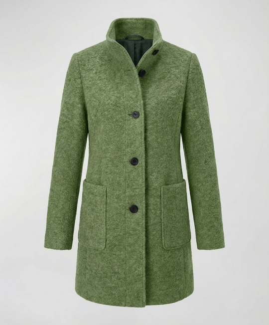 Eleganter Vintage Wollmantel Damen