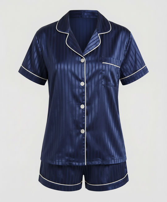 Satin Komfort Pyjama Set Damen
