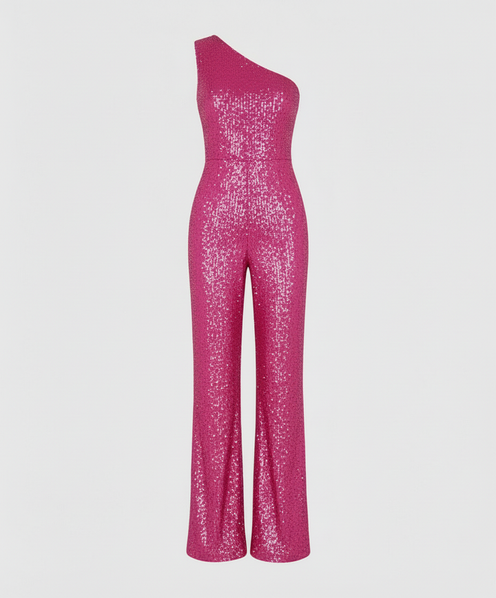 Moderner Pailletten Jumpsuit Damen