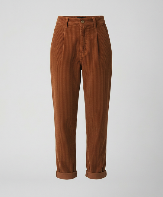 Lässige Komfort Cordhose Damen