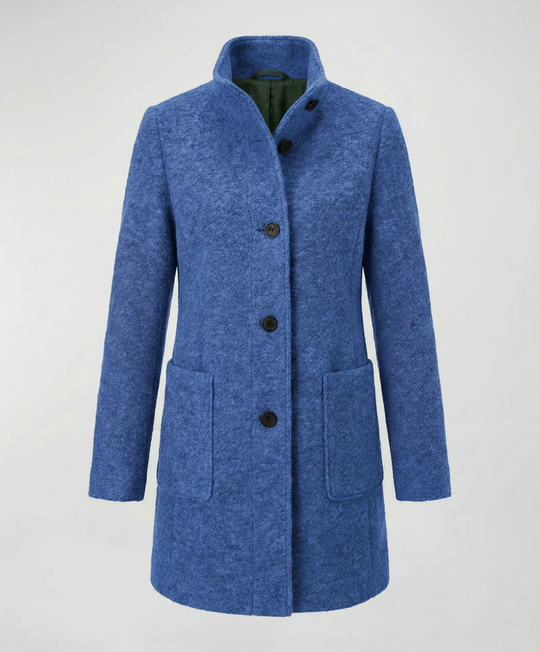 Eleganter Vintage Wollmantel Damen