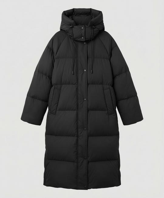 Lange Pufferjacke Damen Winter