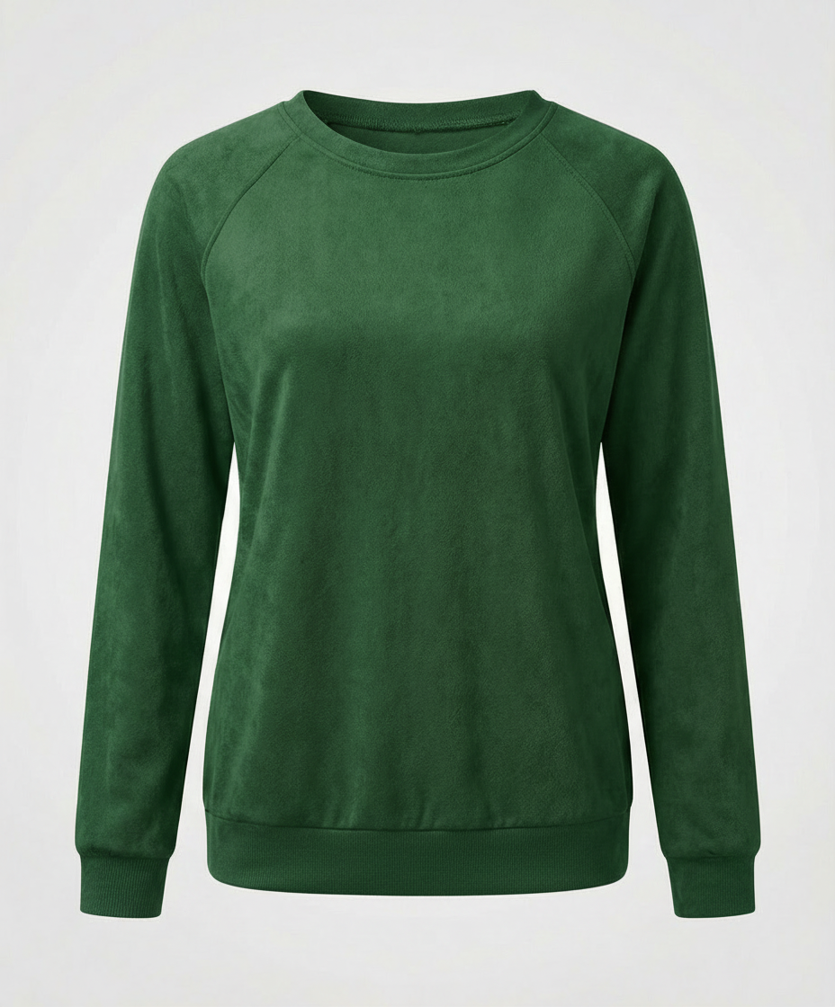 Bequemes Rundhals Sweatshirt Damen