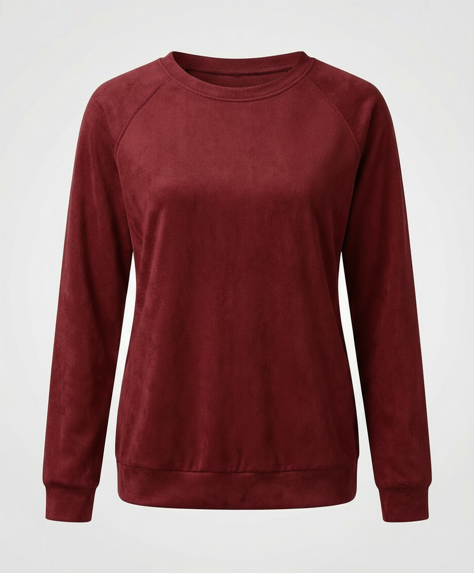 Bequemes Rundhals Sweatshirt Damen