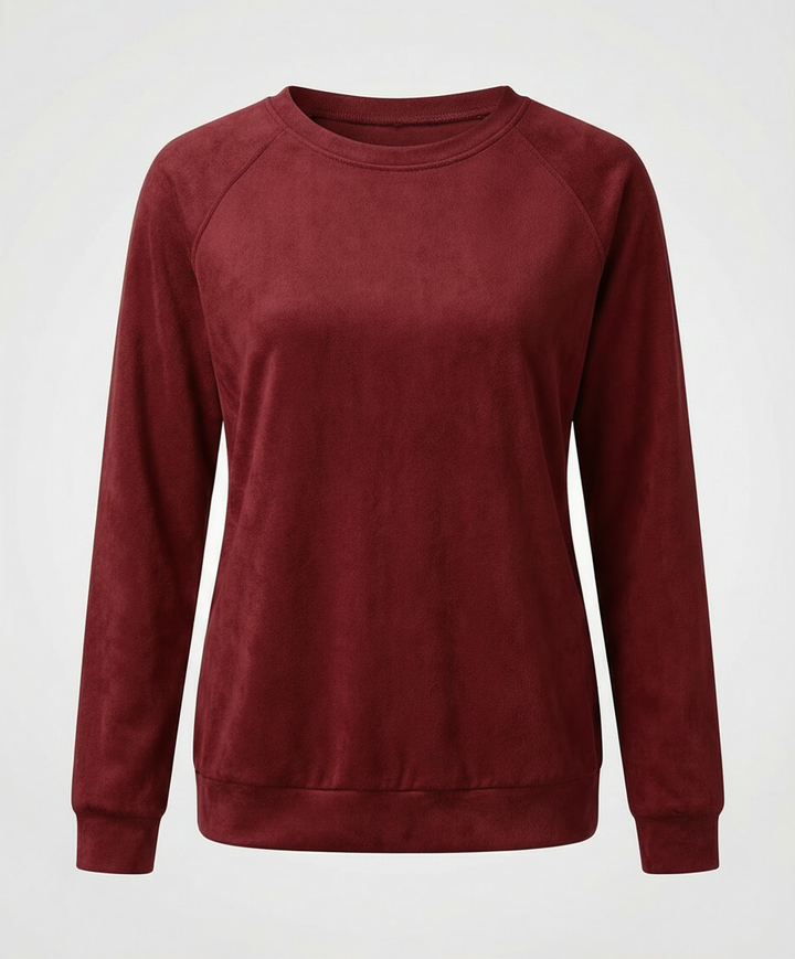 Bequemes Rundhals Sweatshirt Damen