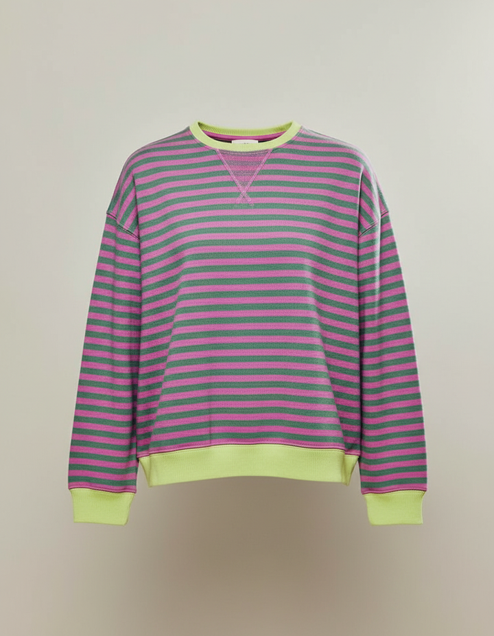 Gestreifter Oversized Pullover Damen