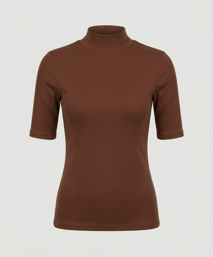 Feinstrick Nahtloser Rollkragenpullover Damen