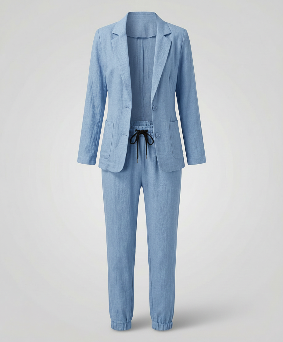 Elegantes Blazer Jogger Damen Set | Heidi-Mode