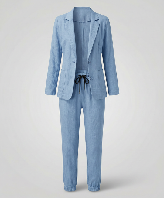 Elegantes Blazer Jogger Damen Set | Heidi-Mode