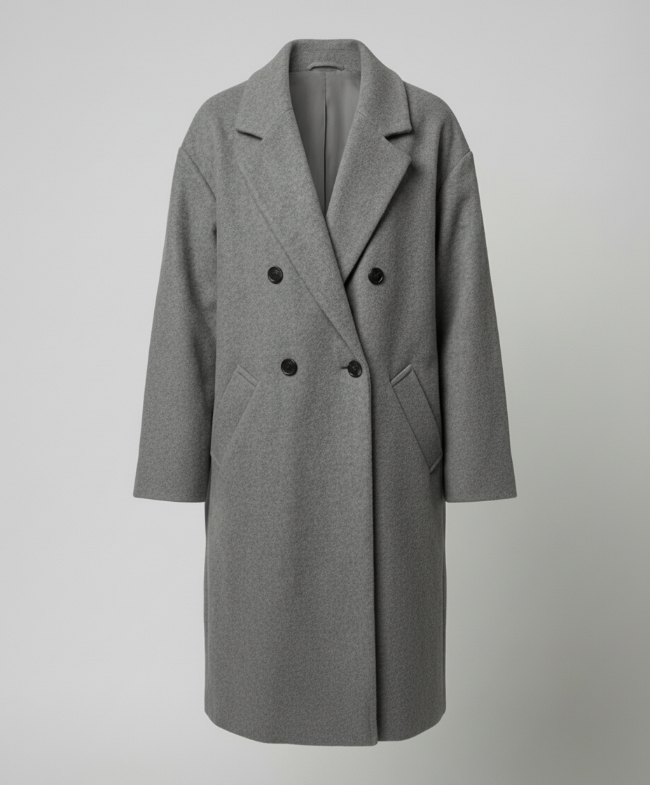Eleganter Oversized Wollmantel Damen
