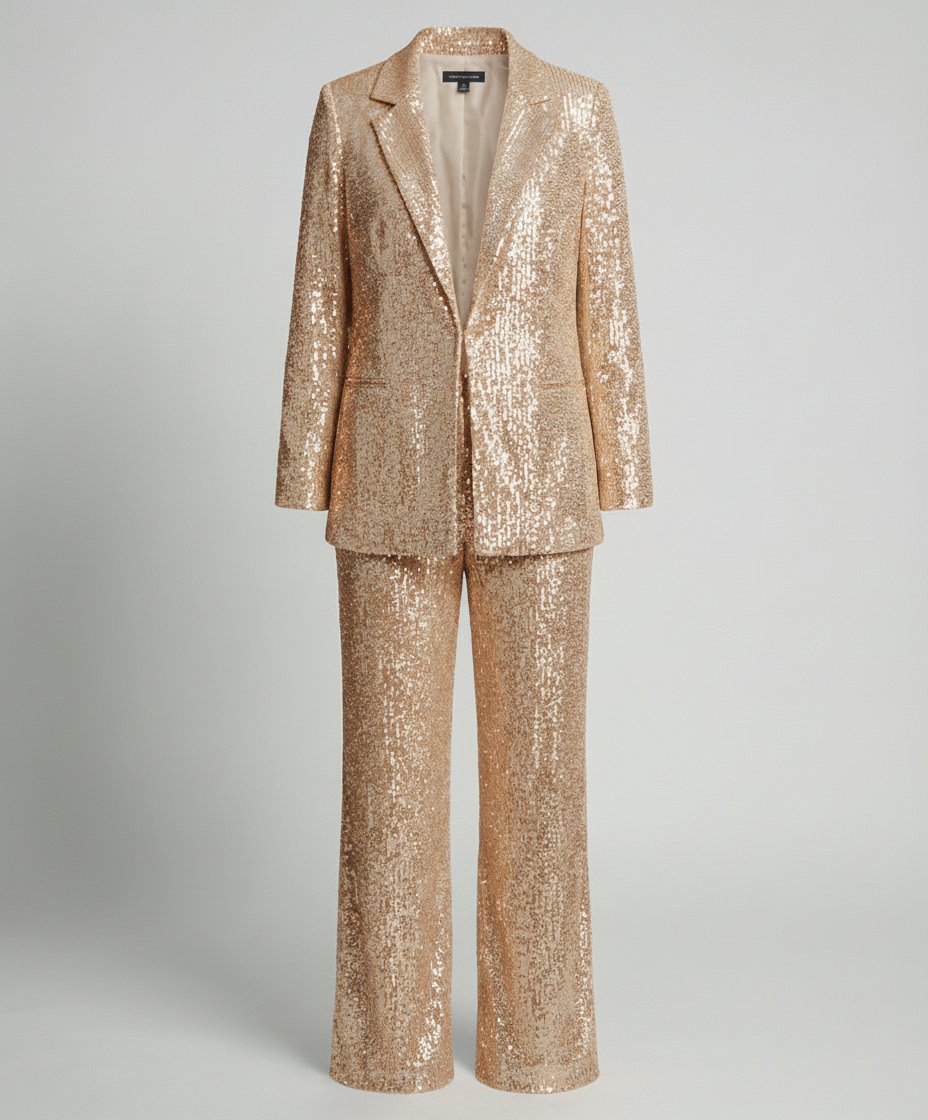 Glitzernder Eleganter Blazeranzug Damen