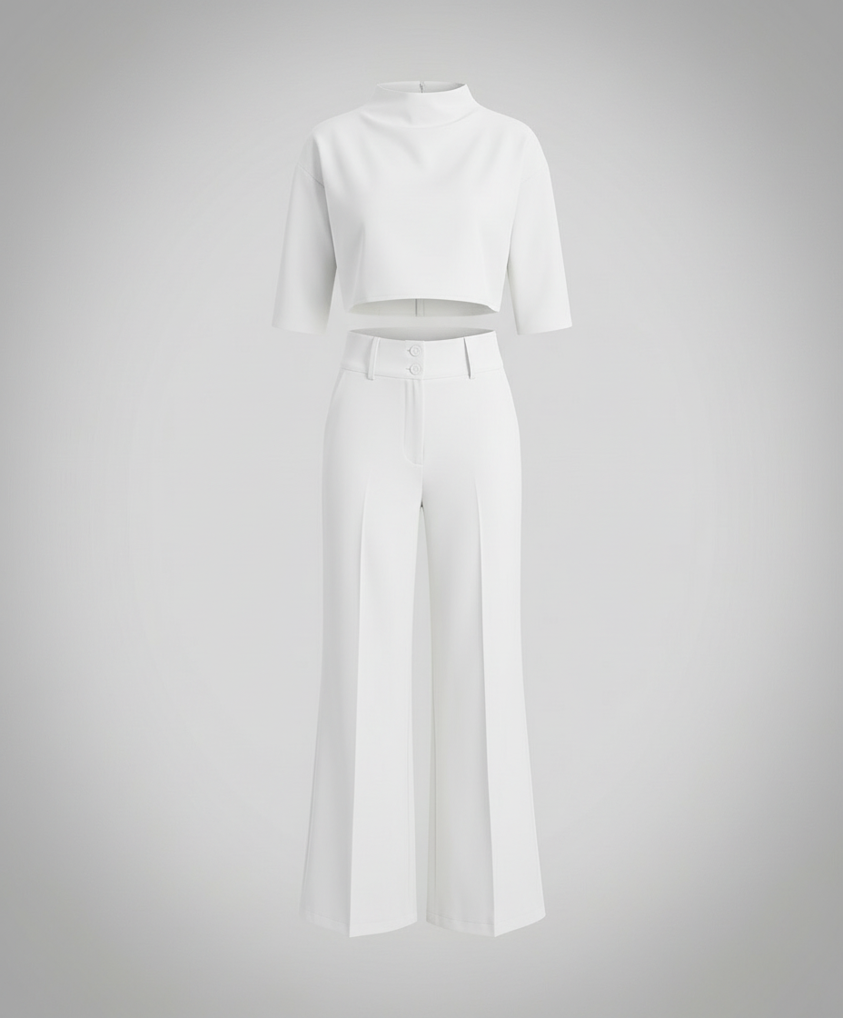 Tailliertes Herbst Hosenset Damen