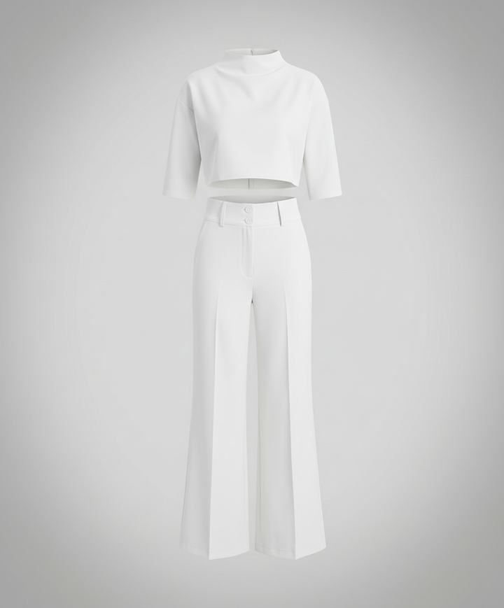 Tailliertes Herbst Hosenset Damen
