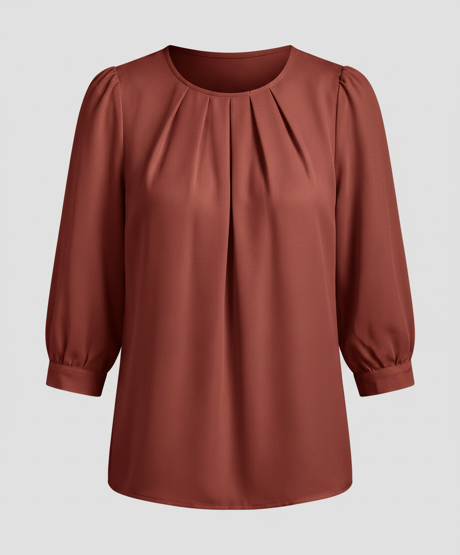 Elegante Satin Bluse Damen