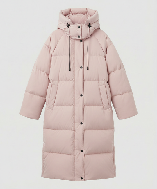 Lange Pufferjacke Damen Winter